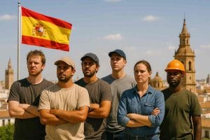 working in spain without paper