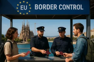 How does Spain check the 90 day rule