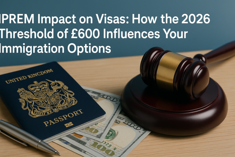 A person reviewing visa documents with a calculator, highlighting the IPREM impact on visas.