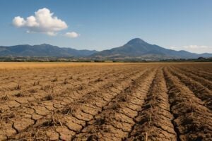 Photorealistic image of diverse landscapes in Spain affected by climate change, illustrating key insights and trends.